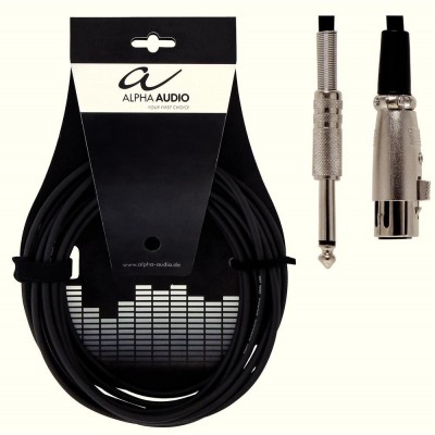 Alpha Audio Basic Line Microphone Cable XLR- Jack 9m